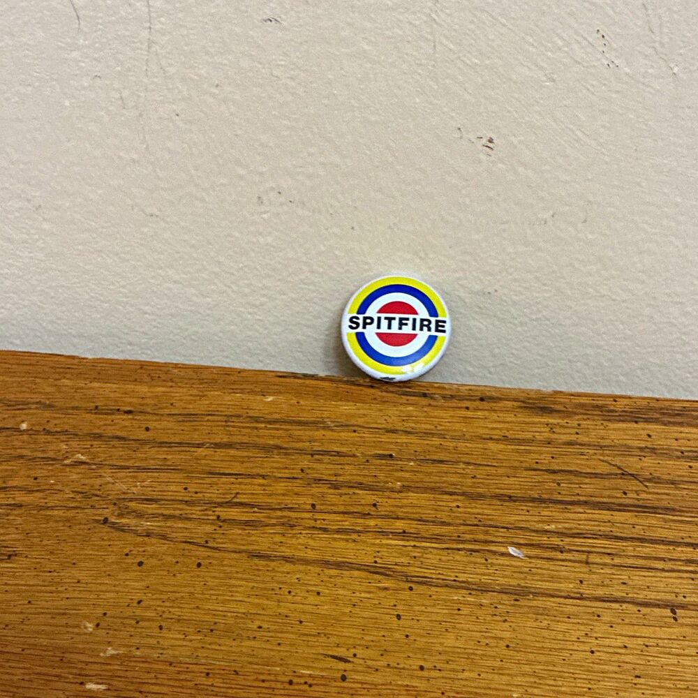 Spitfire Round Pinback Button - Don Howard Associates, New York 10022